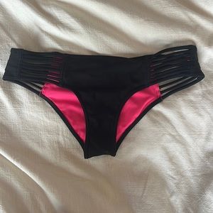 Hollister Black Bikini Bottoms Size Small